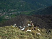 55 primo tratto di discesa ben ripido ...